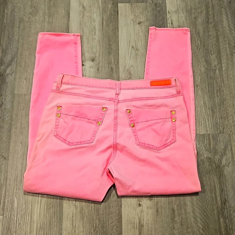 Rock & Republic Pink Jeans sz 16 - Picture 4 of 12